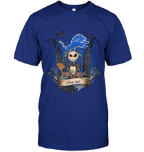 Load image into Gallery viewer, Detroit Lions Jack Skellington shirt