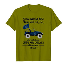 Load image into Gallery viewer, Once upon a time a girl really loved jeeps and Vancouver Canucks it was me