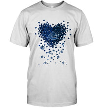 Load image into Gallery viewer, Vancouver Canucks dual colors tiny heart shaped shirt