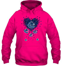 Load image into Gallery viewer, Vancouver Canucks tiny hearts shape hoodie