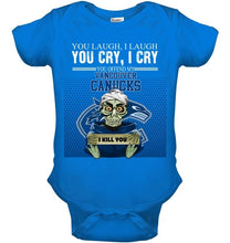 Load image into Gallery viewer, You offend my Vancouver Canucks i kill you baby achmed funny fan t shirt