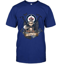 Load image into Gallery viewer, Winnipeg Jets Jack Skellington shirt