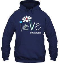 Load image into Gallery viewer, Love my Canucks Vancouver Canucks daisy fan shirt