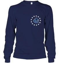 Load image into Gallery viewer, Vancouver Canucks american star flag shirt