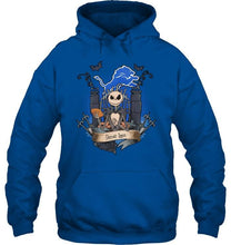 Load image into Gallery viewer, Detroit Lions Jack Skellington shirt