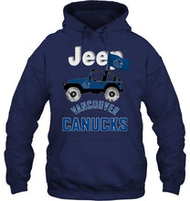 Load image into Gallery viewer, Jeep Vancouver Canucks fan shirt