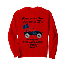 Load image into Gallery viewer, Once upon a time a girl really loved jeeps and Vancouver Canucks it was me