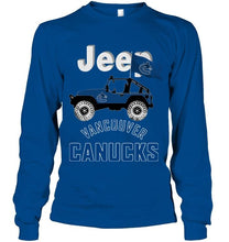 Load image into Gallery viewer, Jeep Vancouver Canucks fan shirt