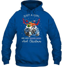 Load image into Gallery viewer, Just a girl who love Vancouver Canucks and christmas fan shirt