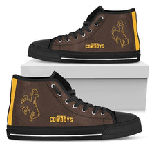 Load image into Gallery viewer, WYOMING COWBOYS HIGH TOP SHOES