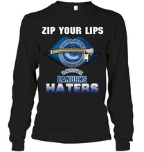 Load image into Gallery viewer, Zip your lips Vancouver Canucks haters shirt