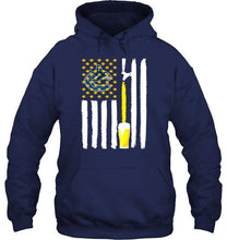 Load image into Gallery viewer, Vancouver Canucks Beer american flag shirt
