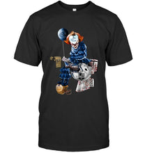 Load image into Gallery viewer, IT Vancouver Canucks Leafs in toilet halloween shirt