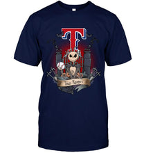 Load image into Gallery viewer, Texas Rangers Jack Skellington shirt