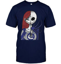 Load image into Gallery viewer, Vancouver Canucks Jack Skellington Sally halloween fan shirt