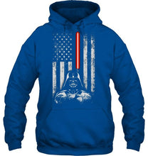 Load image into Gallery viewer, Darth vader star wars american flag t shirt