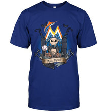 Load image into Gallery viewer, Miami Marlins Jack Skellington shirt