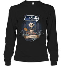 Load image into Gallery viewer, Seattle Seahawks Jack Skellington shirt