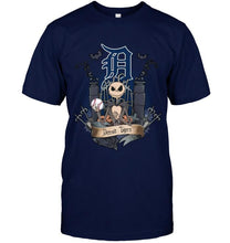 Load image into Gallery viewer, Detroit Tigers Jack Skellington shirt