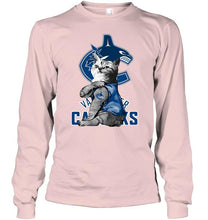 Load image into Gallery viewer, Vancouver Canucks tattoo cat funny fan t shirt