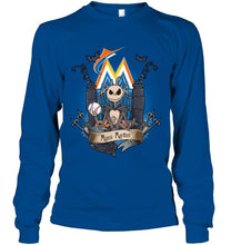 Load image into Gallery viewer, Miami Marlins Jack Skellington shirt