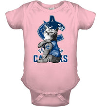 Load image into Gallery viewer, Vancouver Canucks tattoo cat funny fan t shirt