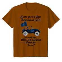 Load image into Gallery viewer, Once upon a time a girl really loved jeeps and Vancouver Canucks it was me