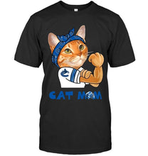Load image into Gallery viewer, Vancouver Canucks cat mom strong mom for fan t shirt