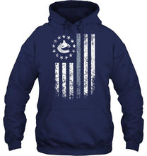 Load image into Gallery viewer, Vancouver Canucks american flag stars shirt
