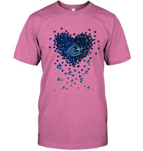 Load image into Gallery viewer, Vancouver Canucks dual colors tiny heart shaped shirt