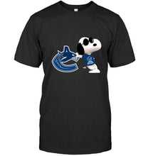 Load image into Gallery viewer, Vancouver Canucks snoopy sun glasses proud fan shirt