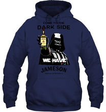 Load image into Gallery viewer, Darth vader loves jameson Hello darkness my old friend i've come to drink with you again t shirt