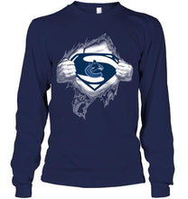 Load image into Gallery viewer, Vancouver Canucks Superman Ripped shirt