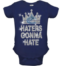 Load image into Gallery viewer, Vancouver Canucks king haters gonna hate crown glitter pattern t shirt