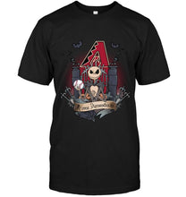 Load image into Gallery viewer, Arizona Diamondbacks Jack Skellington shirt