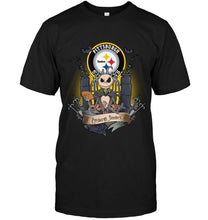 Load image into Gallery viewer, Pittsburgh Steelers Jack Skellington shirt