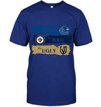 Load image into Gallery viewer, Vancouver Canucks the good the bad the ugly fan t shirt
