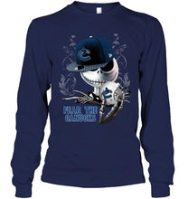 Load image into Gallery viewer, Fear the Vancouver Canucks jack skellington fan shirt