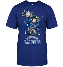 Load image into Gallery viewer, Vancouver Canucks Rick and morty fan shirt