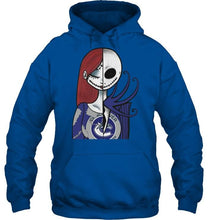 Load image into Gallery viewer, Vancouver Canucks Jack Skellington Sally halloween fan shirt