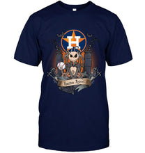 Load image into Gallery viewer, Houston Astros Jack Skellington shirt