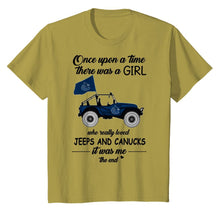 Load image into Gallery viewer, Once upon a time a girl really loved jeeps and Vancouver Canucks it was me
