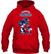 Load image into Gallery viewer, Vancouver Canucks snoopy shirt
