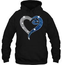 Load image into Gallery viewer, Vancouver Canucks glitter diamond heart shirt