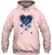 Load image into Gallery viewer, Vancouver Canucks tiny hearts shape hoodie