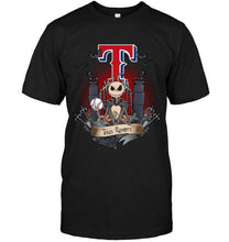Load image into Gallery viewer, Texas Rangers Jack Skellington shirt
