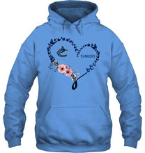Load image into Gallery viewer, Vancouver Canucks butterfly heart hoodie