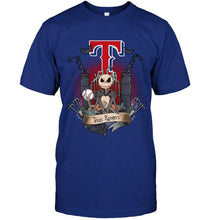 Load image into Gallery viewer, Texas Rangers Jack Skellington shirt