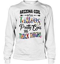 Load image into Gallery viewer, Arizona girl tattoos pretty eyes and thick thighs White T Shirt