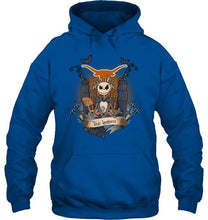 Load image into Gallery viewer, Texas Longhorns Jack Skellington shirt